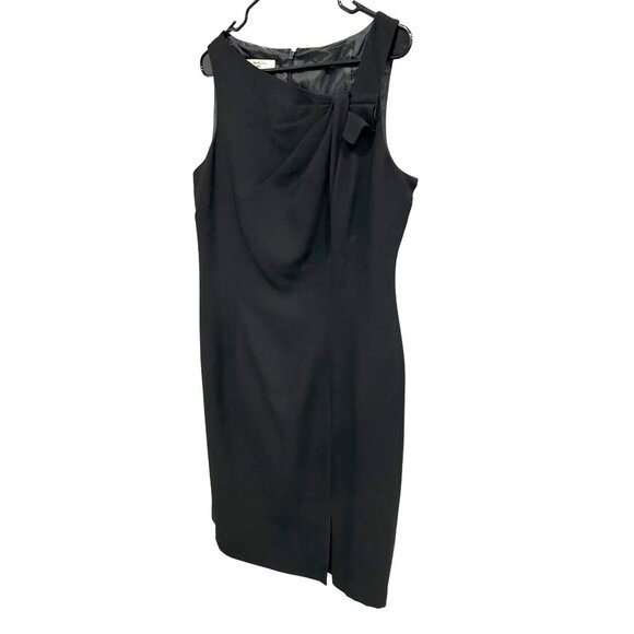 Evan-Picone Womens Black Sleeveless Knee-Length Dress Size 14 - Picture 3 of 10